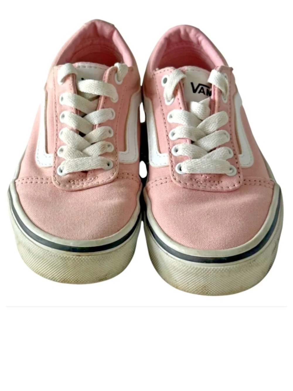 Vans Old Skool Shoes Sneakers Girls Sz 12 Pink Lo Top